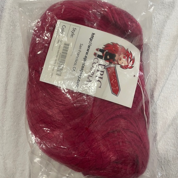 Cosplay Raspberry Pink Wig Medium Length - Picture 2 of 4